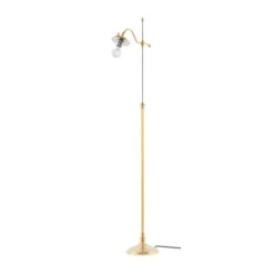 Karlskrona Lampfabrik Gullberg Golvlampa, Polerad mässing