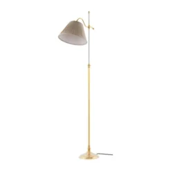 Karlskrona Lampfabrik Gullberg Golvlampa, Polerad mässing