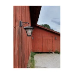 Westal Gustav vägglykta ned, koppar/katedralglas
