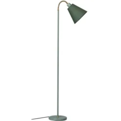 Armaturhantverk Haga golvlampa, gröngrå 140cm