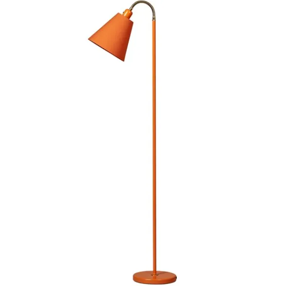Armaturhantverk Haga golvlampa, orange 140cm