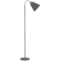 Armaturhantverk Haga golvlampa, tältgrå 140cm
