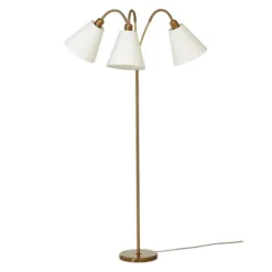 Armaturhantverk Haga golvlampa trearmad, oxid 140cm