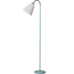 Armaturhantverk Haga golvlampa, turkos 140cm