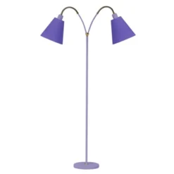 Armaturhantverk Haga golvlampa tvåarmad, lavendel 140cm