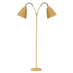 Armaturhantverk Haga golvlampa tvåarmad, sand 140cm