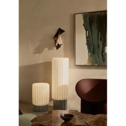 Pholc Half Meter golvlampa Cocoon, aluminium
