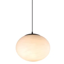 Halo Design Handmade glaspendel opalvit Ø38cm