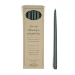 Ljusmannen Handstöpta herrgårdsljus, mörkgrön 30cm 6-pack