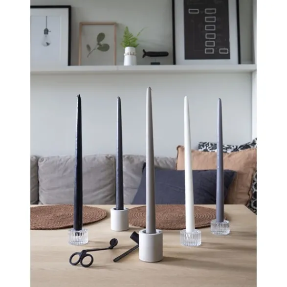 Ljusmannen Handstöpta herrgårdsljus, mörkgrön 30cm 6-pack
