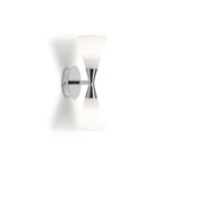 Herstal Harlekin vägglampa Duo krom E14