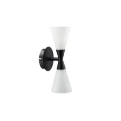 Herstal Harlekin vägglampa Duo mattsvart E14