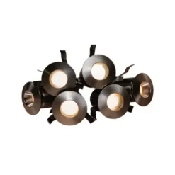 Hide-a-lite Heatspot bastubelysning 6-pack, borstad stål