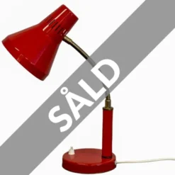 Vintage by Bright 1-2-3 Hemi 3A bordslampa, röd