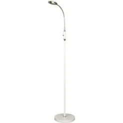 Aneta HERO golvlampa, vit/krom