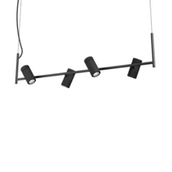 Herstal Holder linjär pendel 4 svart GU10