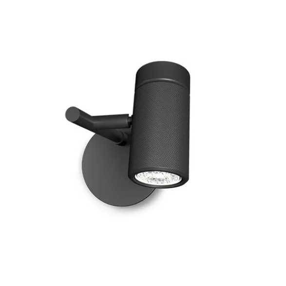 Herstal Holder vägglampa svart GU10