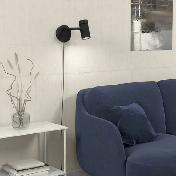 Herstal Holder vägglampa svart GU10