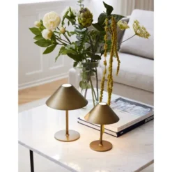 Halo Design Hygge portabel bordslampa Mässing Ø19