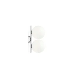 FLOS IC Lights C/W1 dubbel plafond, krom 42cm