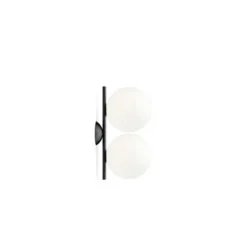 FLOS IC Lights C/W1 dubbel plafond, svart 42cm