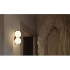 FLOS IC Lights C/W1 dubbel plafond, svart 42cm