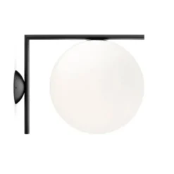 FLOS IC Lights C/W2 plafond, mattsvart 38cm