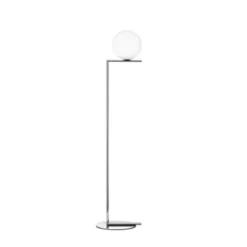 FLOS IC Lights F1 golvlampa, krom 135cm