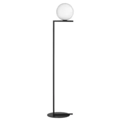 FLOS IC Lights F1 golvlampa, mattsvart 135cm