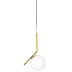 FLOS IC Lights S1 taklampa, mässing 20cm