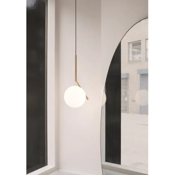 FLOS IC Lights S2 taklampa, mässing 30cm