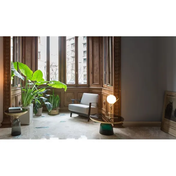 FLOS IC Lights T1 High bordslampa, mattsvart 53cm