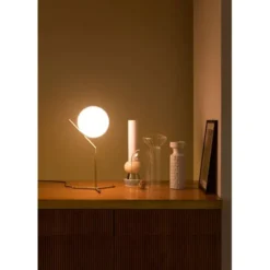 FLOS IC Lights T1 High bordslampa, mattsvart 53cm