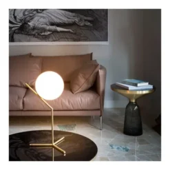 FLOS IC Lights T1 High bordslampa, mässing 53cm