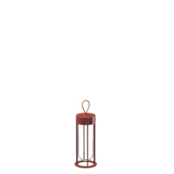 FLOS In Vitro unplugged uppladdningsbar bordslampa, Terracotta
