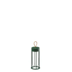 FLOS In Vitro unplugged uppladdningsbar bordslampa, Forest green