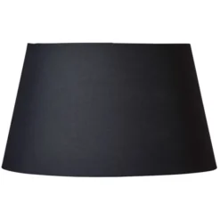 Armaturhantverk Iris lampskärm, svart Ø42cm