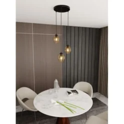 STHLM Design Studio ISTAR 3 premium Taklampa, Svart/Amber