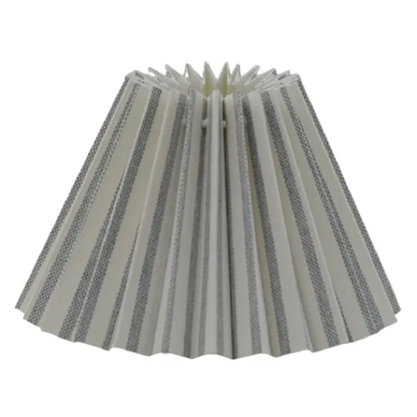 Hallbergs Belysning James Stripe Lampskärm Light Blue 22 cm