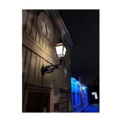 Westal Jönköping vägglykta m gjuten arm, koppar/svart