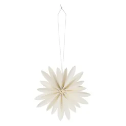 Watt & Veke Julgransdekoration Flower, vit