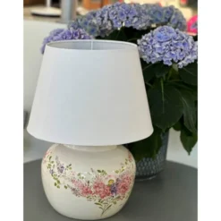 Vintage by Bright 1-2-3 Julie lampfot, porslin