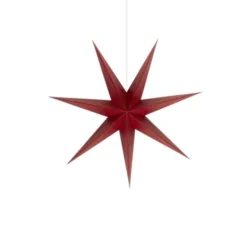 Alde & Lind Julstjärna Evelina D90 vinröd