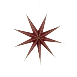 Alde & Lind Julstjärna Gloria D90 mörkröd med champagne glitter