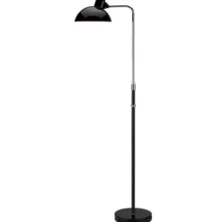 Fritz Hansen Kaiser idell golvlampa, luxus svart 125-135cm