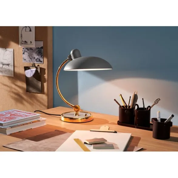 Fritz Hansen Kaiser Idell Luxus Bordslampa, Easy grey/brass