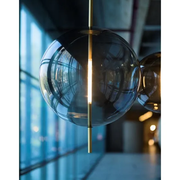 Pholc Kandinsky 45 pendel Smoked grey, brass