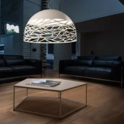 Studio Italia Design Kelly large dome pendel, svart 80cm