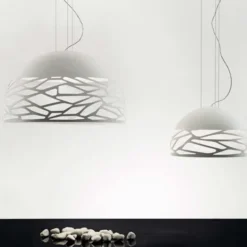 Studio Italia Design Kelly medium dome pendel, vit 60cm