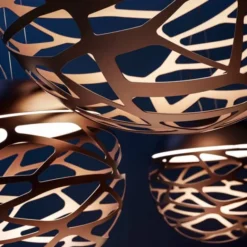 Studio Italia Design Kelly small sphere pendel, koppar/brons 40cm